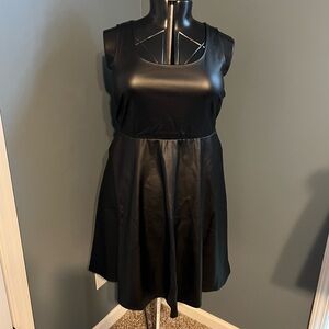 Torrid Black Faux Leather Mini Dress